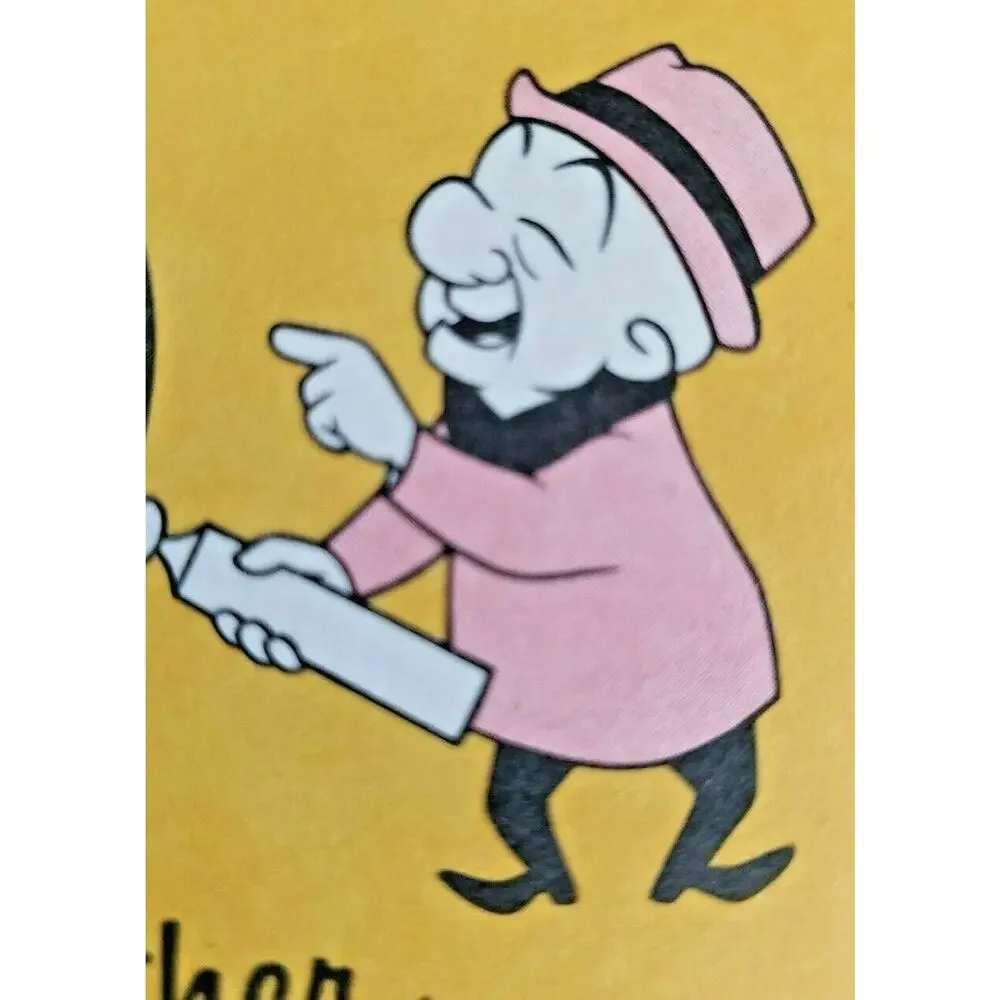 1955 Stag Beer Mr Magoo Flat Top Beer Can Edsel Car Carling Promo Table Top Sign